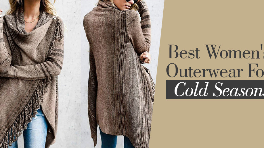 Winter essentials: Trendy outerwear for women showcased.
