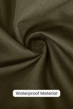 Close-up of water-resistant material for oversized windbreaker jacket