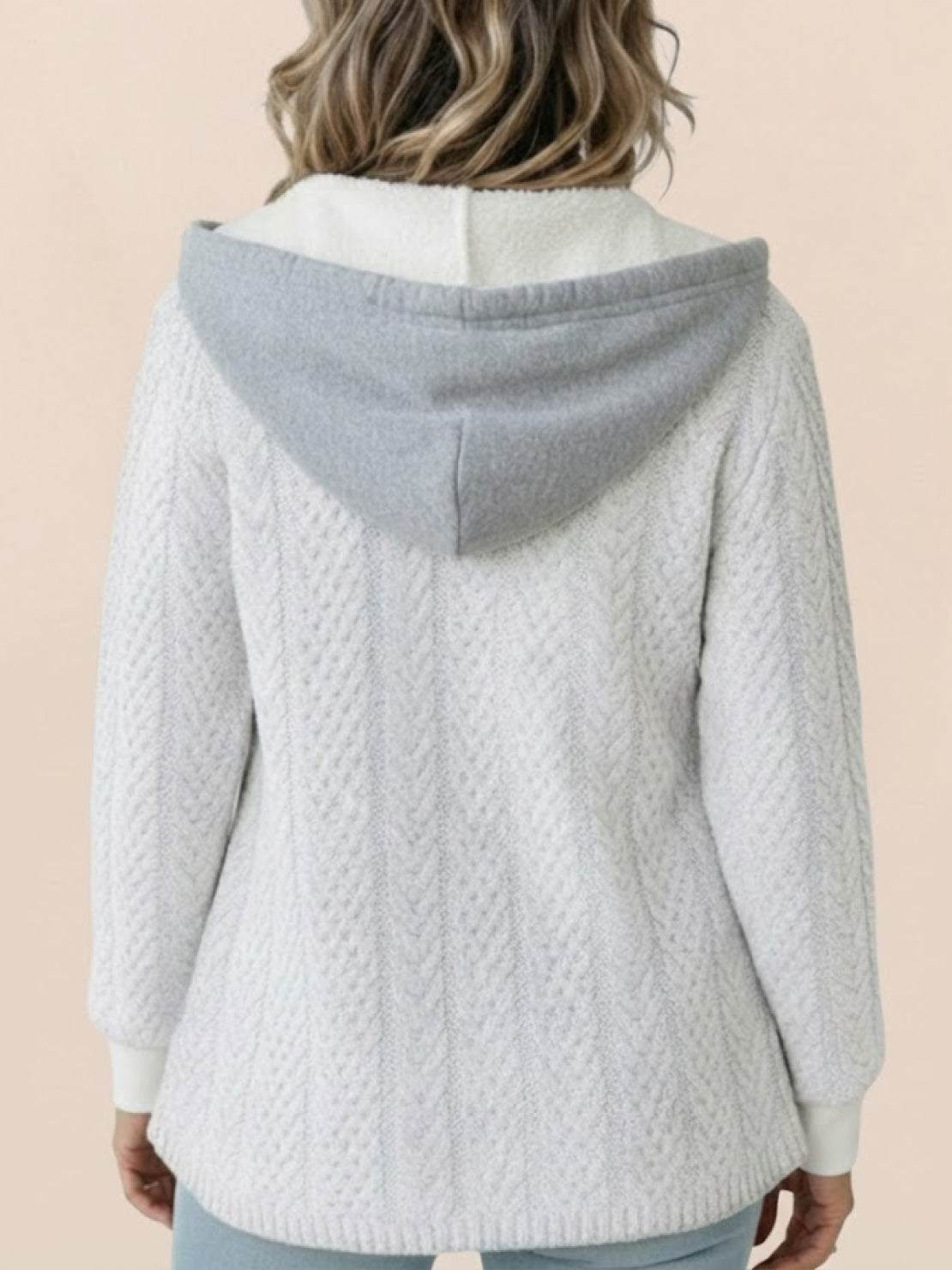 Highland Plaid Shacket with soft fleece lining, plaid pattern, button-front closure, hood, and front pockets for cozy layering