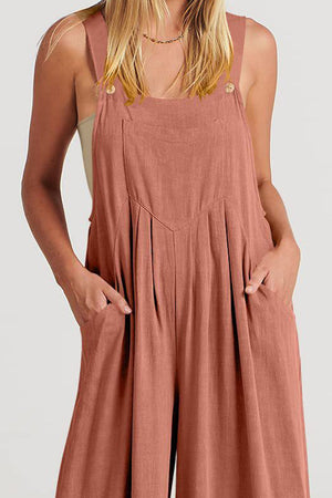 Free-Flow Wide Leg Overalls