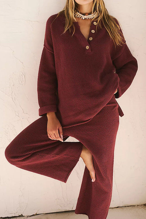 Multi-Weather Comfort: Two-Piece Oversized Set