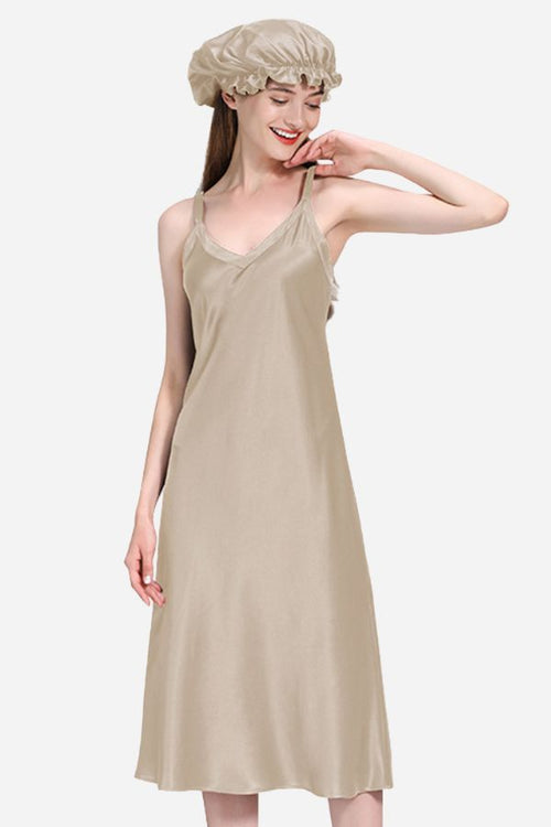 100% Mulberry Silk Elegant Night Dress