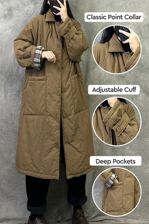 Plus Size Oversized Windbreaker Parka