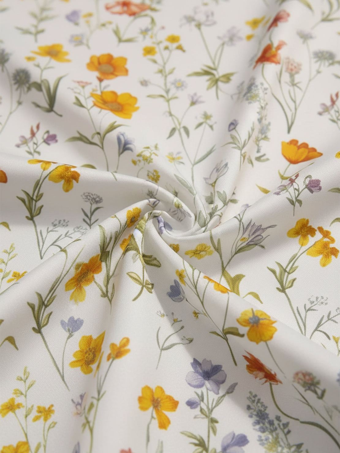 floral button-down shirt with long roll-up sleeves and relaxed fit