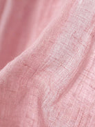 Lightweight cotton-linen summer midi dress with tiered skirt and round neckline