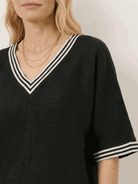 Striped wide-leg co-ord set with oversized top and palazzo pants in multiple colors