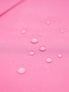 Elegant water-repellent A-line hooded raincoat with matching belt for women