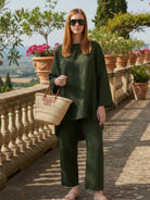 Everyday Fashion Loose-Fit two-piece matching set with breathable fabric and relaxed fit for casual elegance