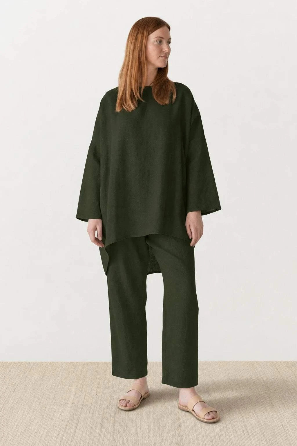 Everyday Fashion Loose-Fit two-piece matching set in breathable fabric for casual comfort and style