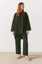 Everyday Fashion Loose-Fit two-piece matching set in breathable fabric for casual comfort and style