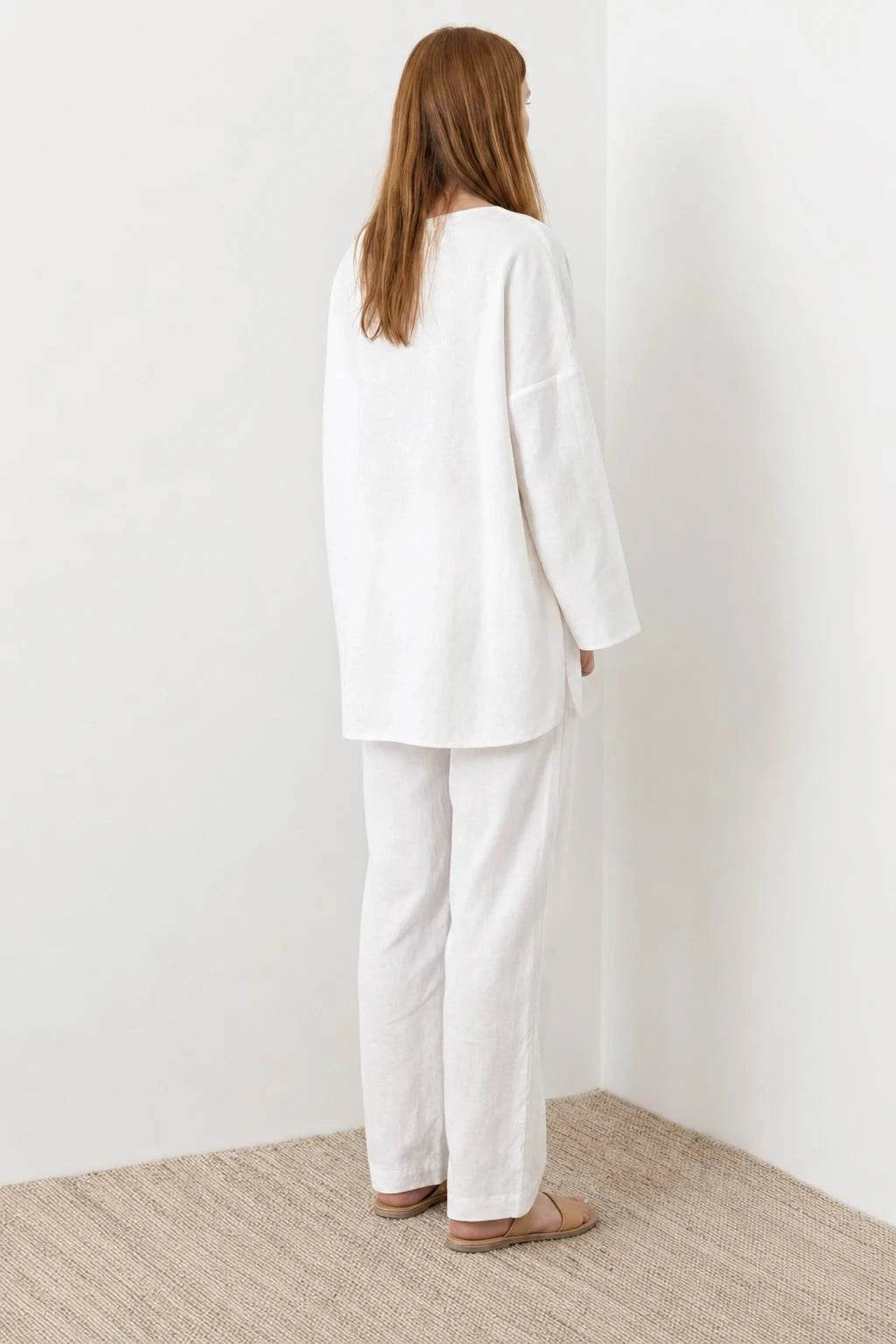 Everyday fashion loose-fit two-piece matching set with comfortable breathable fabric and relaxed style