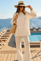 Everyday fashion loose-fit two-piece matching set in breathable fabric for casual comfort and style