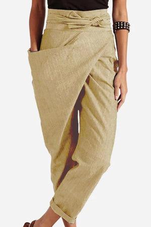 High-Waist Wrapped Comfy Pants