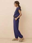 Comfy Couture Knit Sweater two-piece set in soft, relaxed fit with matching pants