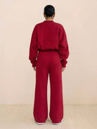 The Voyager Zip Set two-piece zip-front sweatshirt and wide-leg joggers travel outfit