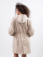 Water-Resistant Oversized Windbreaker rain jacket with hood and multiple pockets for outdoor activities