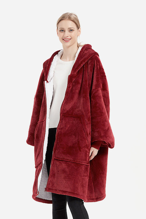 Oversized Ultra Soft Hooded Blanket