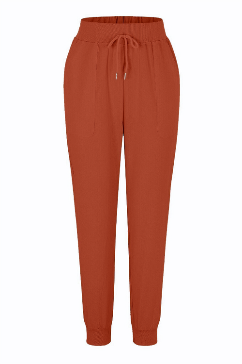 Relaxed Chic Elastic Ankles Pants